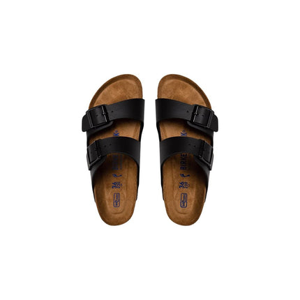 Birkenstock Black Synthetic Flat Sandals