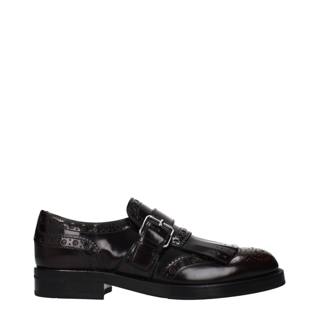 Church's Red Leather Slip-On Loafers