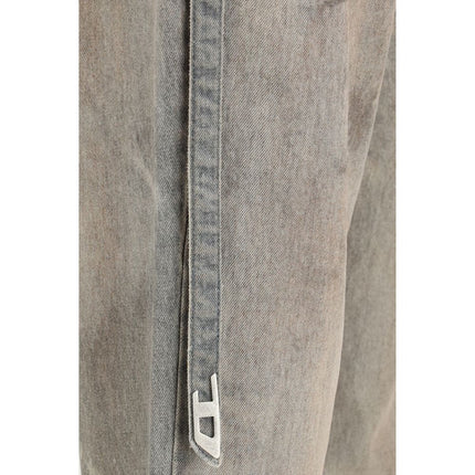 Diesel Gray Cotton Slim Fit Jeans