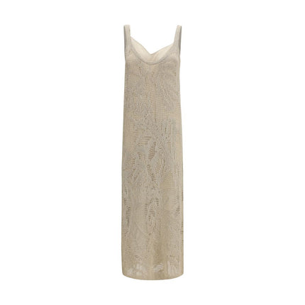 Brunello Cucinelli Beige Linen Casual Dress