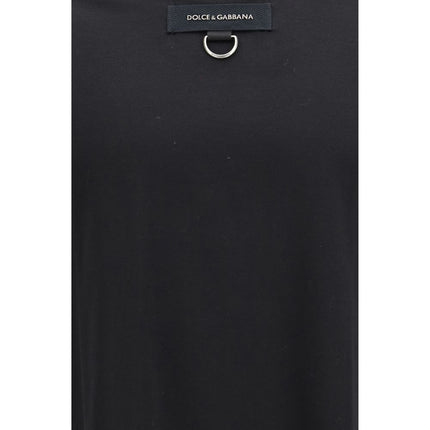 Dolce & Gabbana Black Cotton T-Shirt