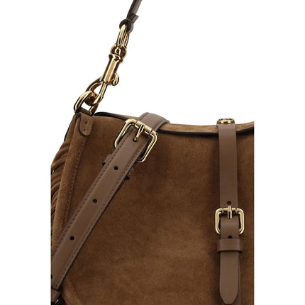 Etro Brown Calf Leather Bos Taurus Shoulder Bag