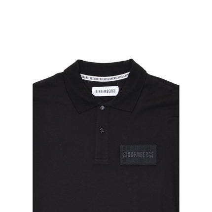 Bikkembergs Black Cotton Polo Shirt