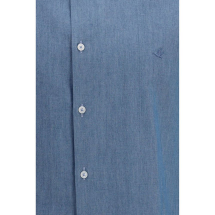 Brooksfield Blue Cotton Shirt