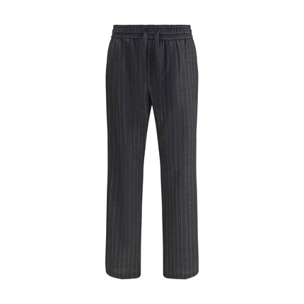 Dolce & Gabbana Gray Wool Oves Aries Casual Pants