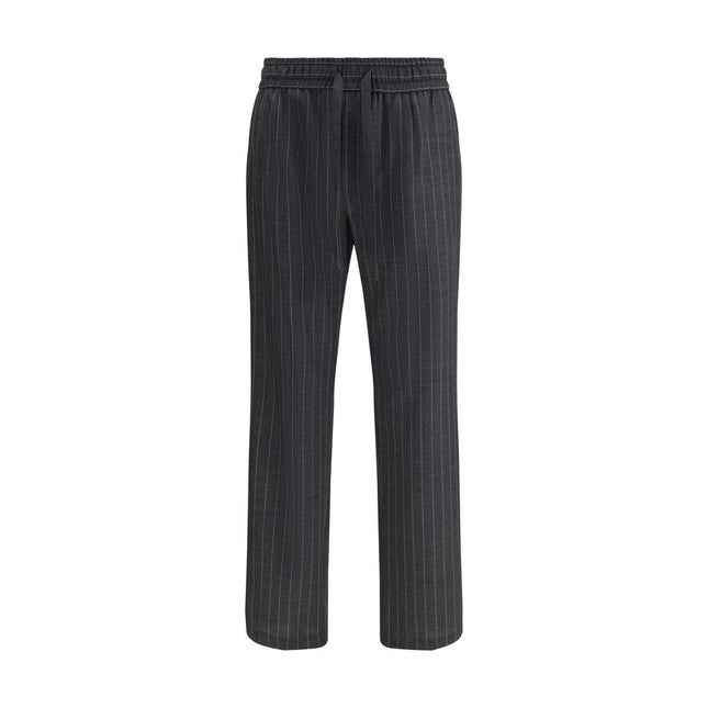 Dolce & Gabbana Gray Wool Oves Aries Casual Pants