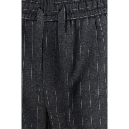 Dolce & Gabbana Gray Wool Oves Aries Casual Pants
