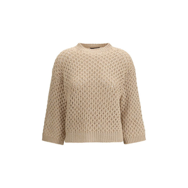 Fabiana Filippi Beige Wool Sweatshirt