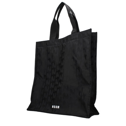 MSGM Black Fabric Handbag