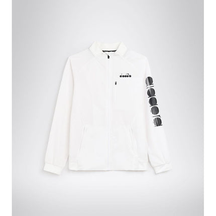 Diadora White Polyamide Shell Jacket