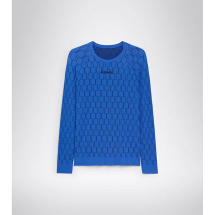 Diadora Blue Polyamide Long Sleeve T-Shirt