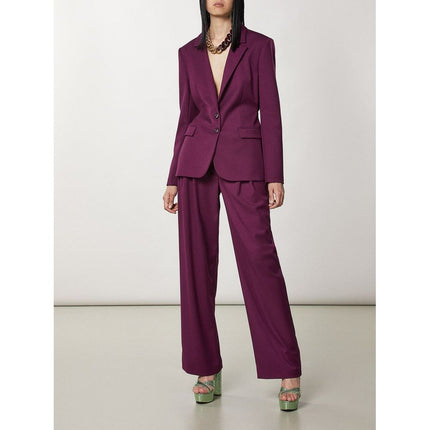 Patrizia Pepe Purple Polyester Two-Piece Suit