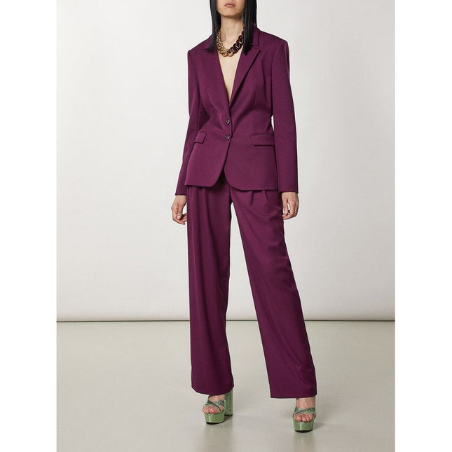 Patrizia Pepe Purple Polyester Two-Piece Suit