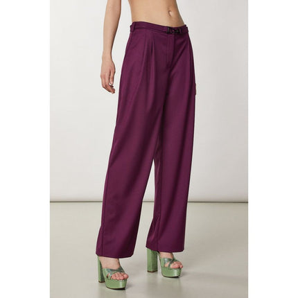 Patrizia Pepe Purple Polyester Two-Piece Suit