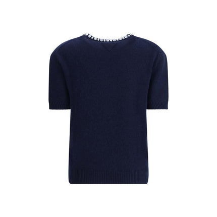 Prada Blue Wool Sweatshirt