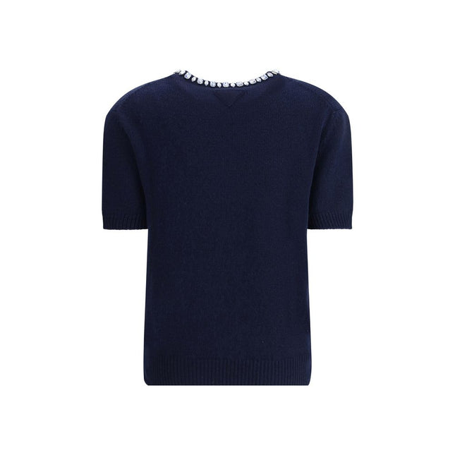 Prada Blue Wool Sweatshirt
