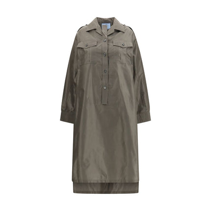 Prada Bicolor Silk Casual Dress