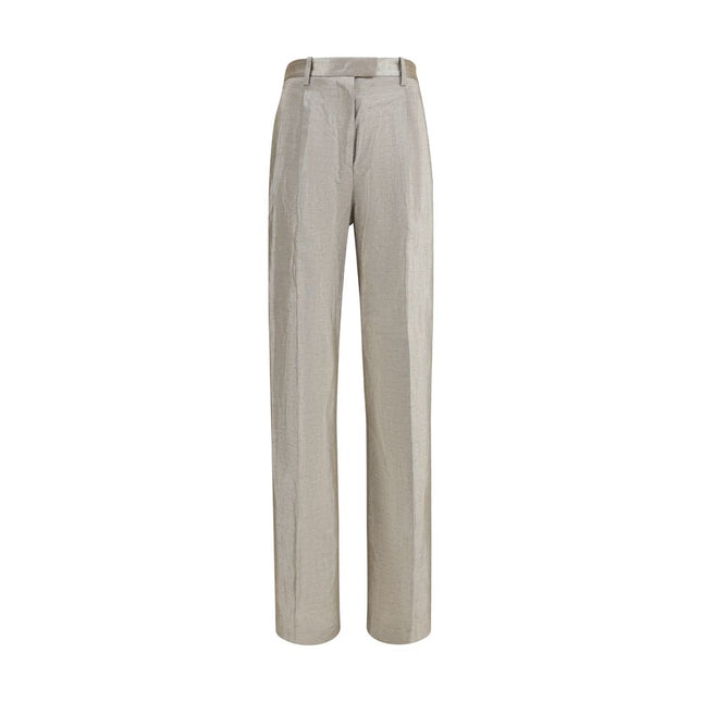 Forte_Forte Silver Polyester Casual Pants