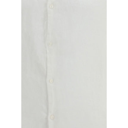 Brooksfield White Linen Dress Shirt