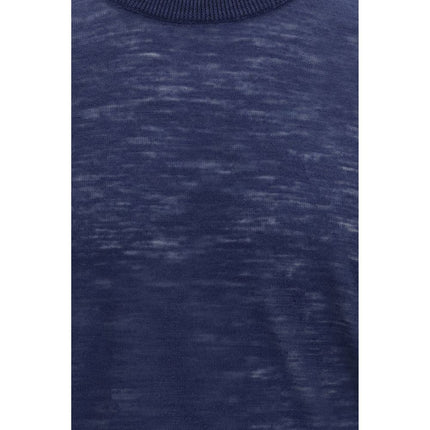 Brooksfield Blue Linen Shortsleeve Shirt
