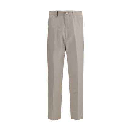Brunello Cucinelli Beige Cotton Dress Pants