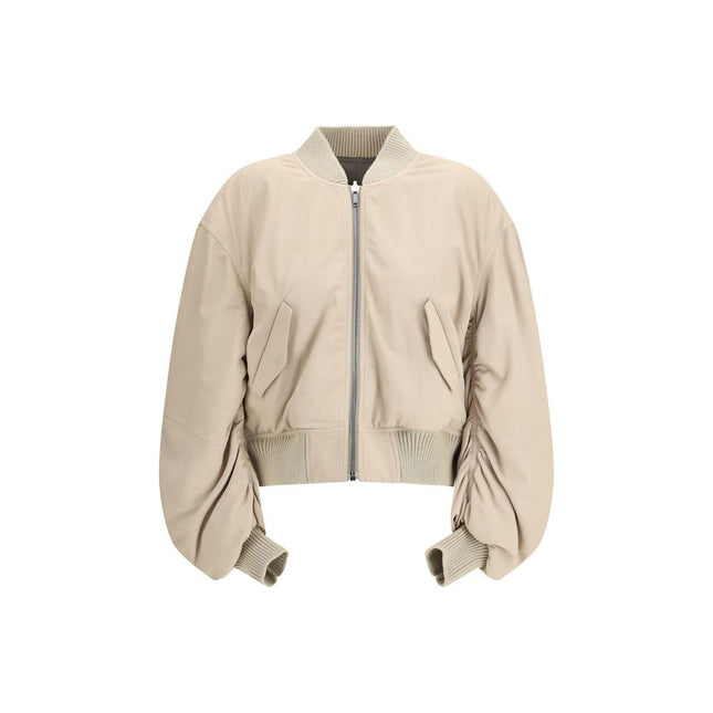 Rick Owens Beige Lamb Ovis Aries Aries Bomber
