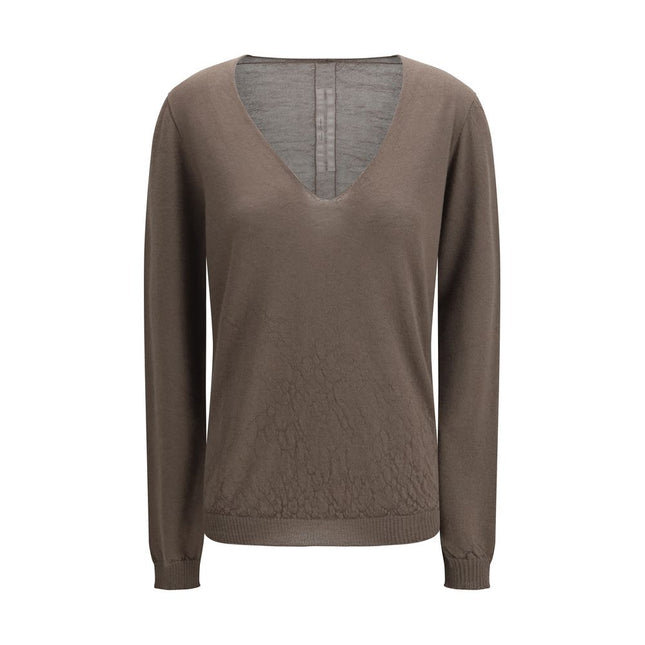 Rick Owens Gray Wool Oves Aries Sweatshirt