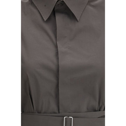 SA SU PHI Gray Cotton Shortsleeve Shirt