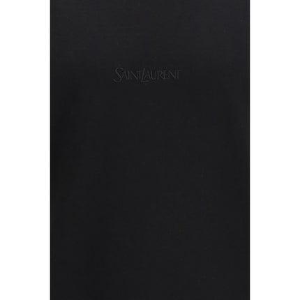 Saint Laurent Black Cotton T-Shirt