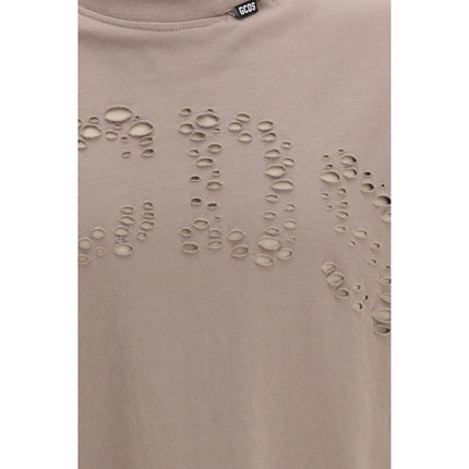 GCDS Brown Cotton T-Shirt