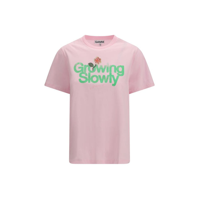 Ganni Multicolor Cotton T-Shirt