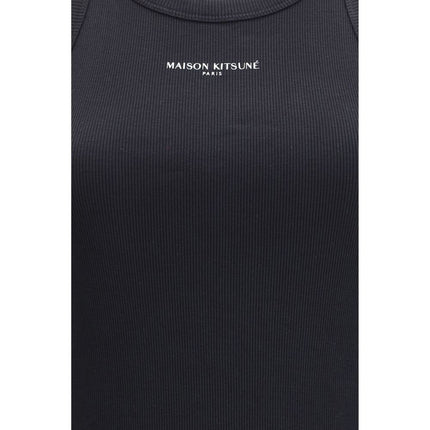 Maison Kitsuné Black Cotton Casual Dress