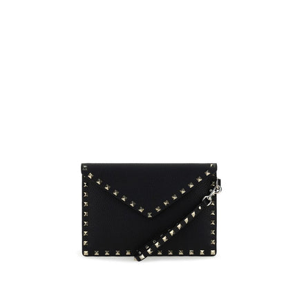 Valentino Garavani Black Calf Leather Bos Taurus Accessories