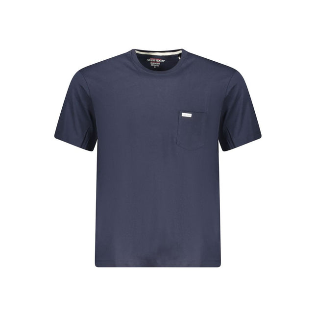 Guess Jeans Blue Organic Cotton Men T-Shirt