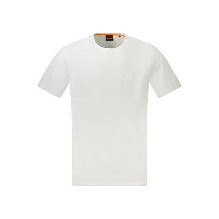 Hugo Boss White Cotton Men T-Shirt