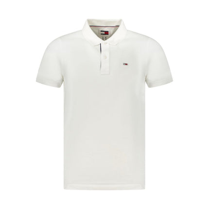 Tommy Hilfiger White Cotton Men's Polo Shirt