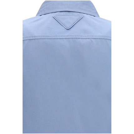 Prada Blue Cotton Dress Shirt
