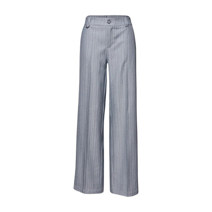 Street One Blue Polyester Casual Pants