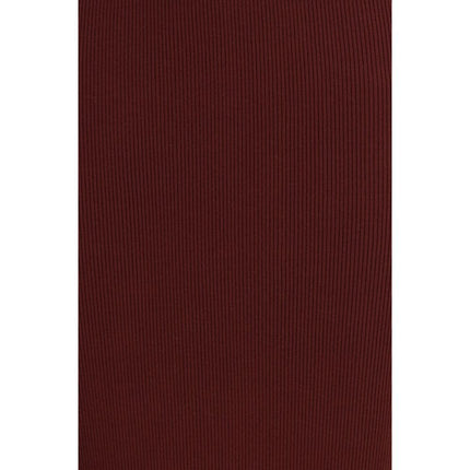 Max Mara Bordeaux Viscose Midi Skirt