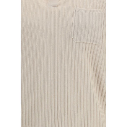Roberto Collina Beige Cotton Polo Shirt
