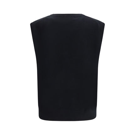 Extreme Cashmere Black Elastane Sleeveles Sweater