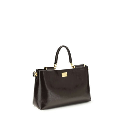 Dolce & Gabbana Brown Calf Leather Bos Taurus Shoulder Bag