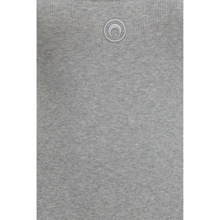 Marine Serre Gray Cotton Jumpsuit