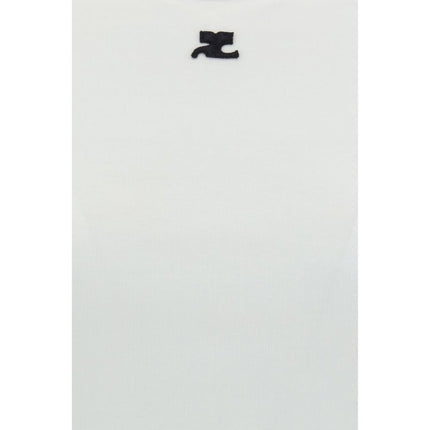 Courrèges White Cotton T-Shirt