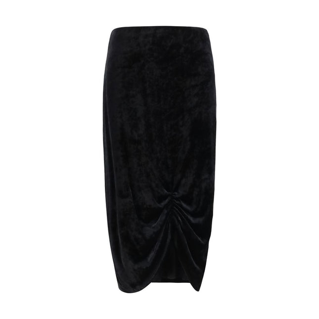 Valentino Garavani Black Viscose Long Skirt