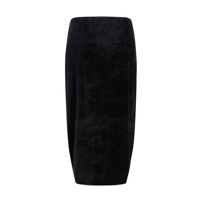 Valentino Garavani Black Viscose Long Skirt