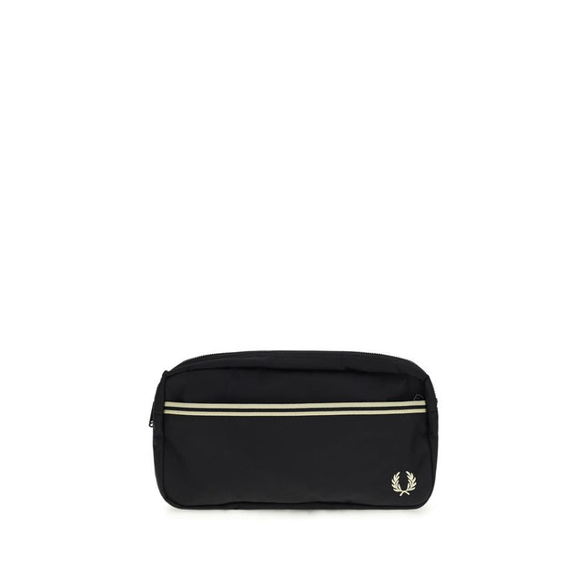 Fred Perry Black Recycled Polyamide Shoulder Bag