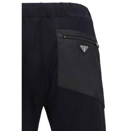 Prada Black Nylon Athletic Pants