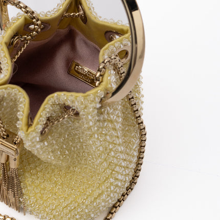 Jimmy Choo Yellow Bon Bon Micro Crystals Bucket