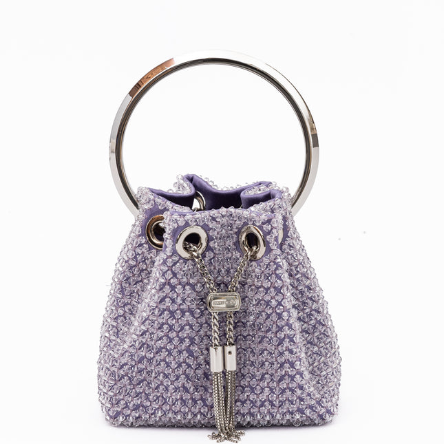 Jimmy Choo Light Purple Bon Bon Micro Crystals Bucket